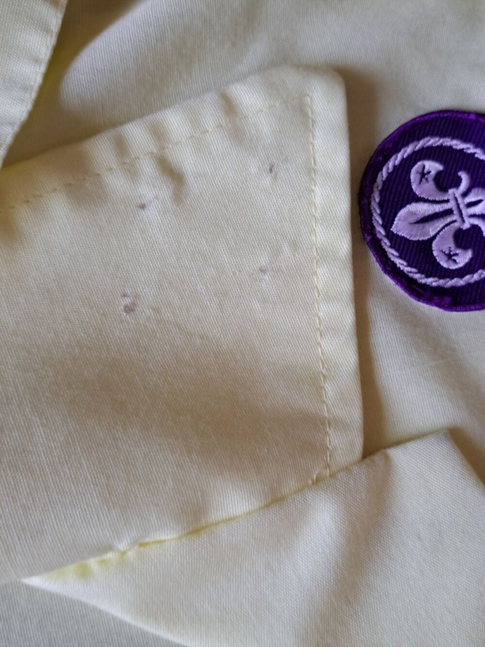 Boy Scouts Of America Official Blouse Yellow Patches Embroidered Logos USA L - Picture 9 of 9